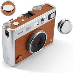 FUJIFILM INSTAX MINI EVO CAMERA BROWN.